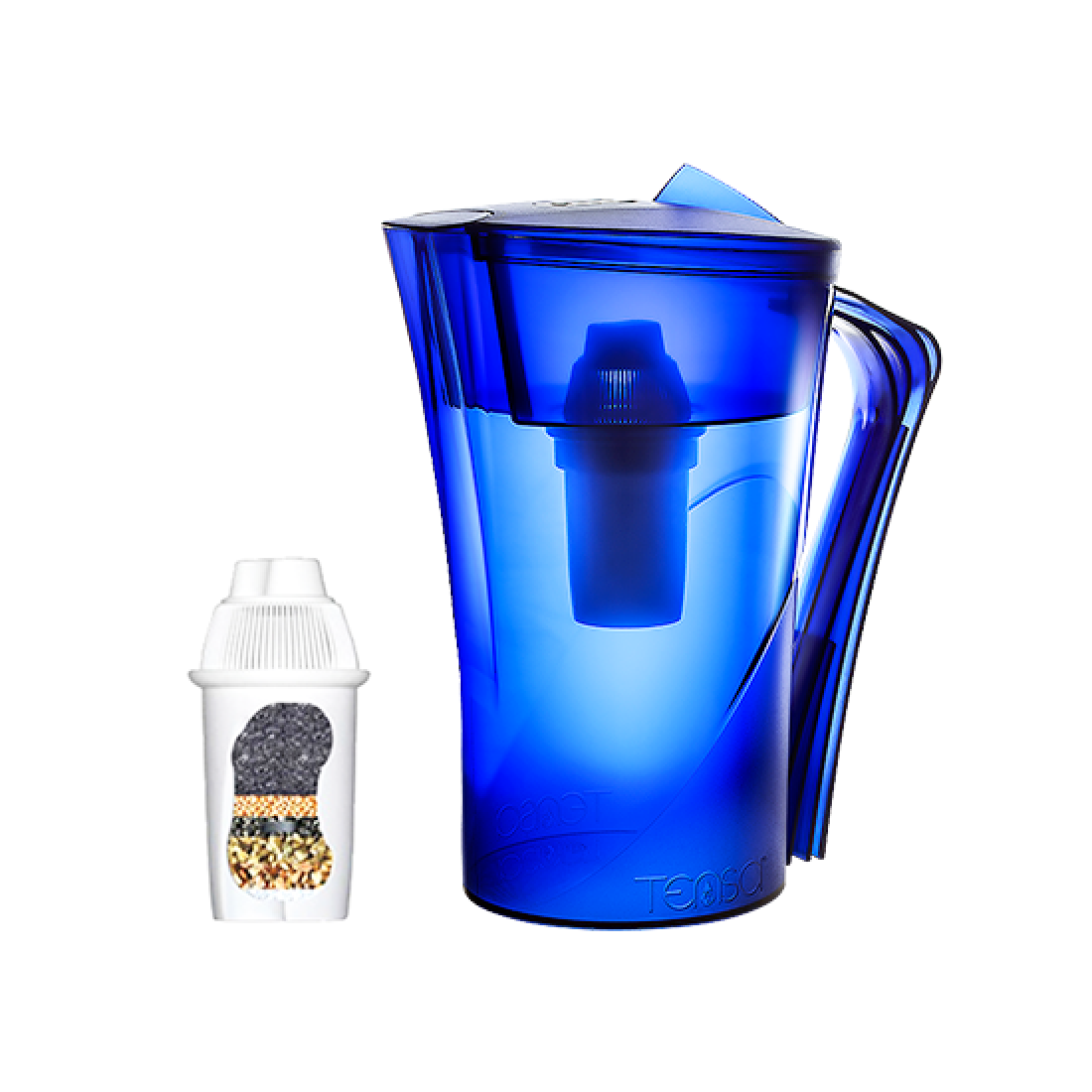 Tensa Tensa Carafe Blue Κανάτα Νερού με Ενσωματωμένο Φίλτρο Νερού 2,2L 1τμχ
