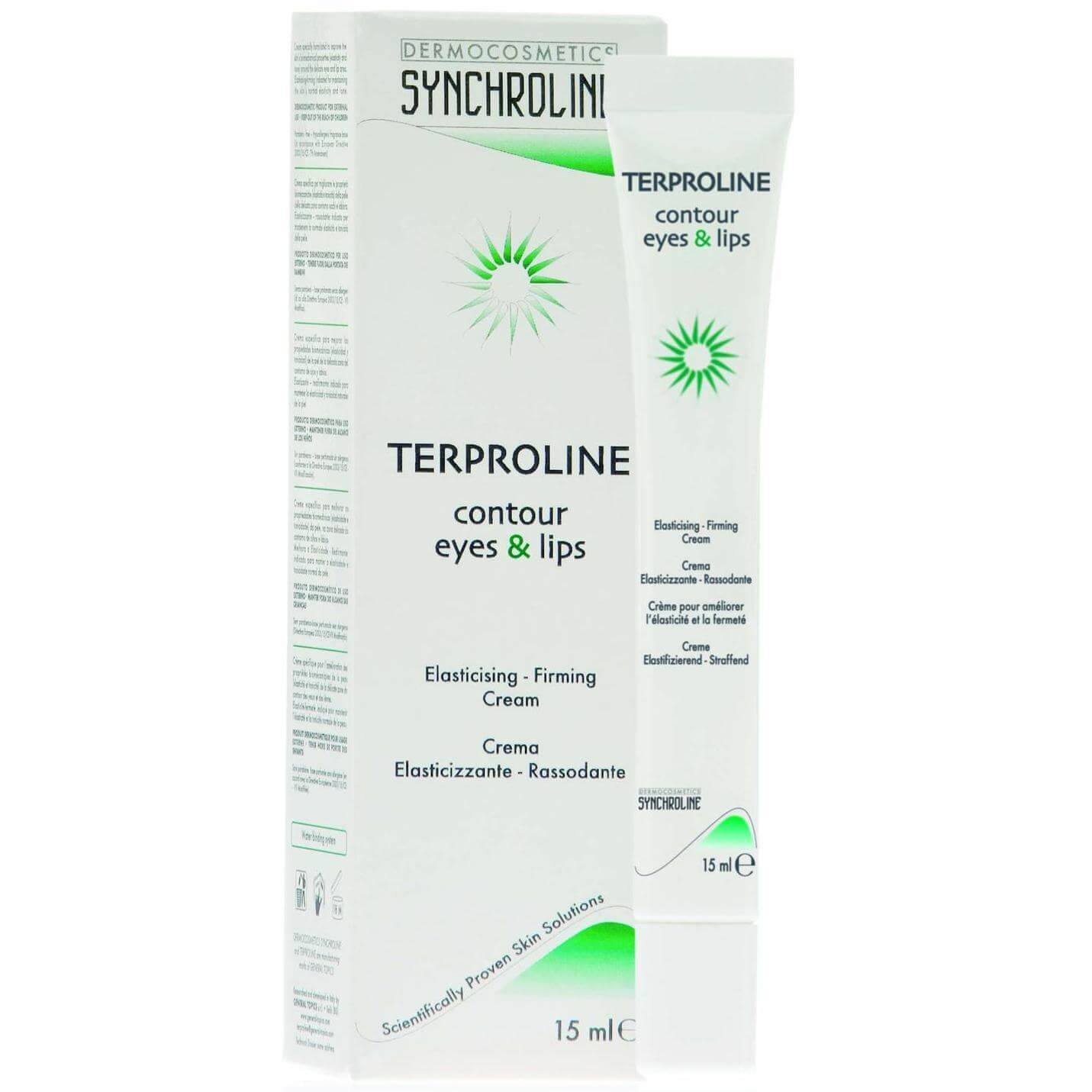 Synchroline Terproline Eyes & Lips Κρέμα Σύσφιξης Για την Ευαίσθητη Περιοχή Γύρω από τα Μάτια & τα Χείλη 15ml