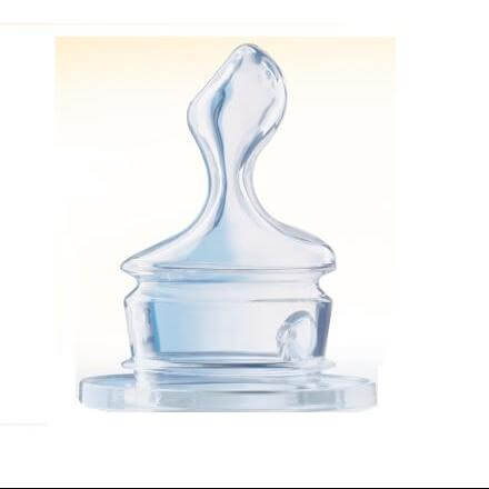 NUK Classic Θηλή Σιλικόνης Μέγεθος 2: Medium και Large – μεσαίο (M)