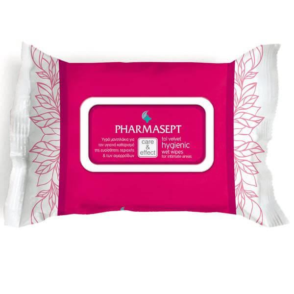 Pharmasept Tol Velvet Hygienic Wet Wipes For Intimate Areas 30 τεμάχια