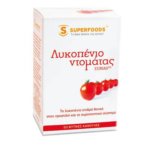 Superfoods Λυκοπένιο Ντομάτας EUBIAS Super-Λυκοπένιο Για Τον Οργανισμό Σας 50caps