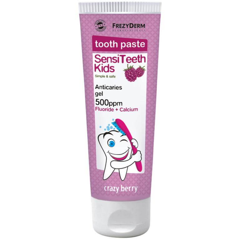 Frezyderm SensiTeeth Kids Tooth Paste 500ppm + Calcium Παιδική Οδοντόκρεμα Για Παιδιά Από 3 έως 6 Ετών 50ml