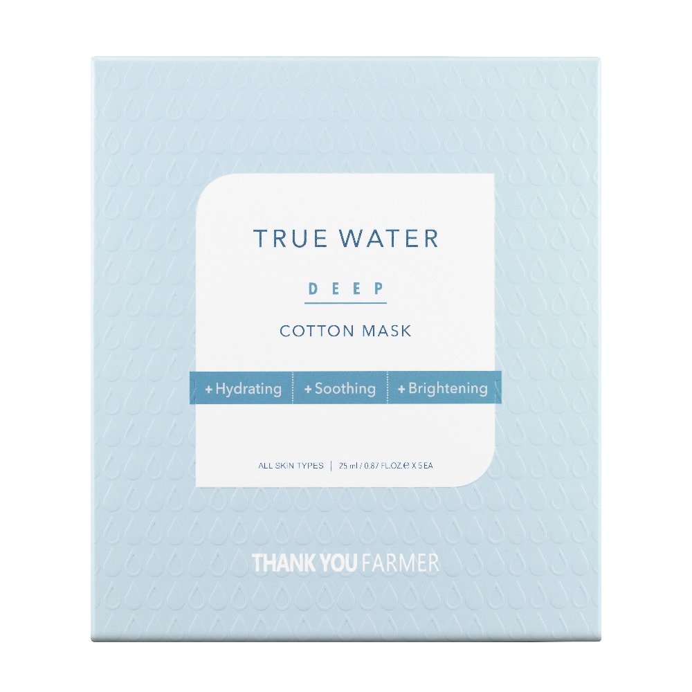 Thank You Farmer True Water Deep Cotton Mask Μάσκα Προσώπου Βαθιάς Ενυδάτωσης 25ml