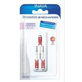 Elgydium Refill Trio Red 0.7 Ανταλλακτικά Μεσοδόντια Βουρτσάκια