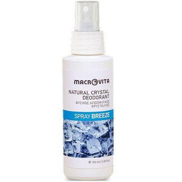 Macrovita Φυσικός Αποσμητικός Κρύσταλλος σε Spray, Άρωμα Breeze 100ml
