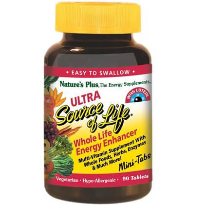 Nature’s Plus Ultra Source Of Life Συμπλήρωμα Διατροφής για Τόνωση & Ενέργεια του Οργανισμού 90 Mini Tabs