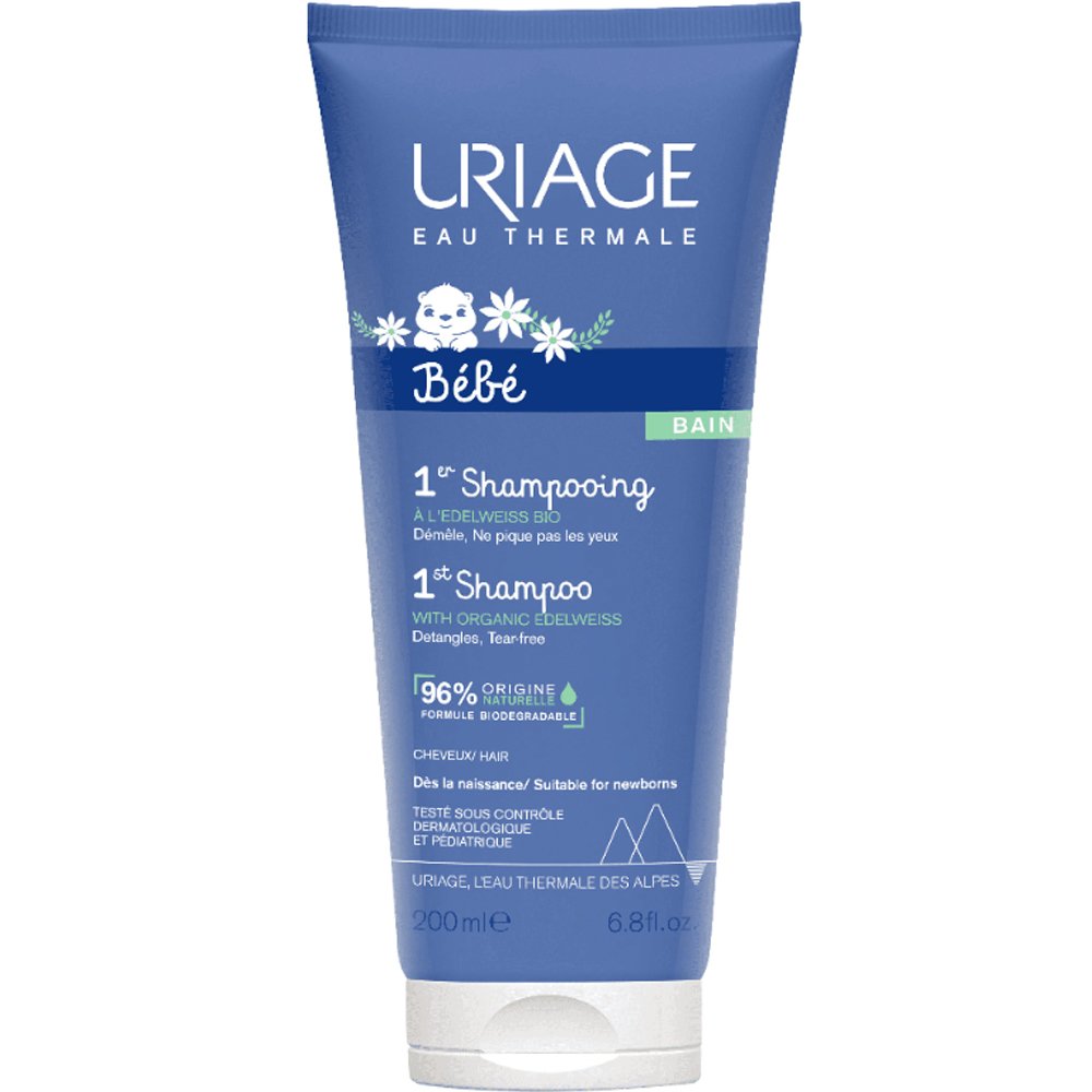 Uriage Uriage Bebe Bain 1st Shampoo Βρεφικό Σαμπουάν Χωρίς Σαπούνι 200ml