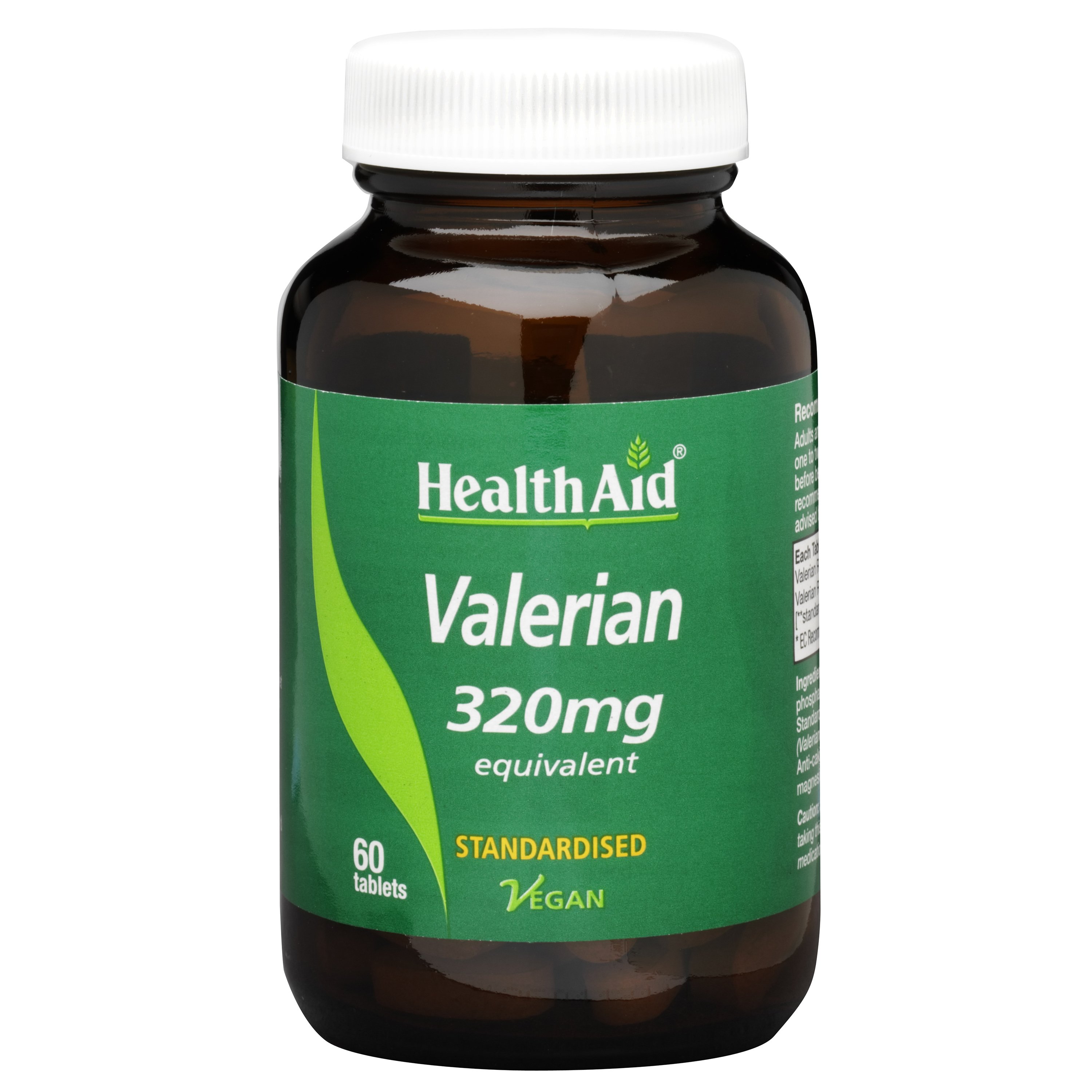 Health Aid Valerian Extract 320mg Φυσικό και Ασφαλές Ηρεμιστικό για την Αϋπνία 60Tabs