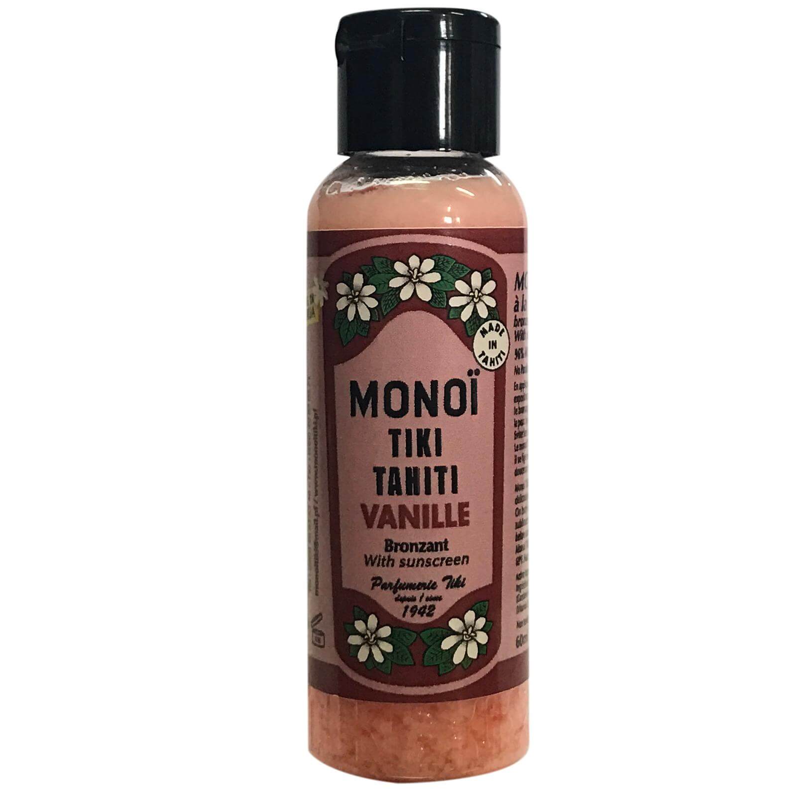 Monoi Tiki Tahiti Vanille Bronzant With Sunscreen Αντηλιακό Λάδι Μαυρίσματος με Άρωμα Βανίλιας 60ml