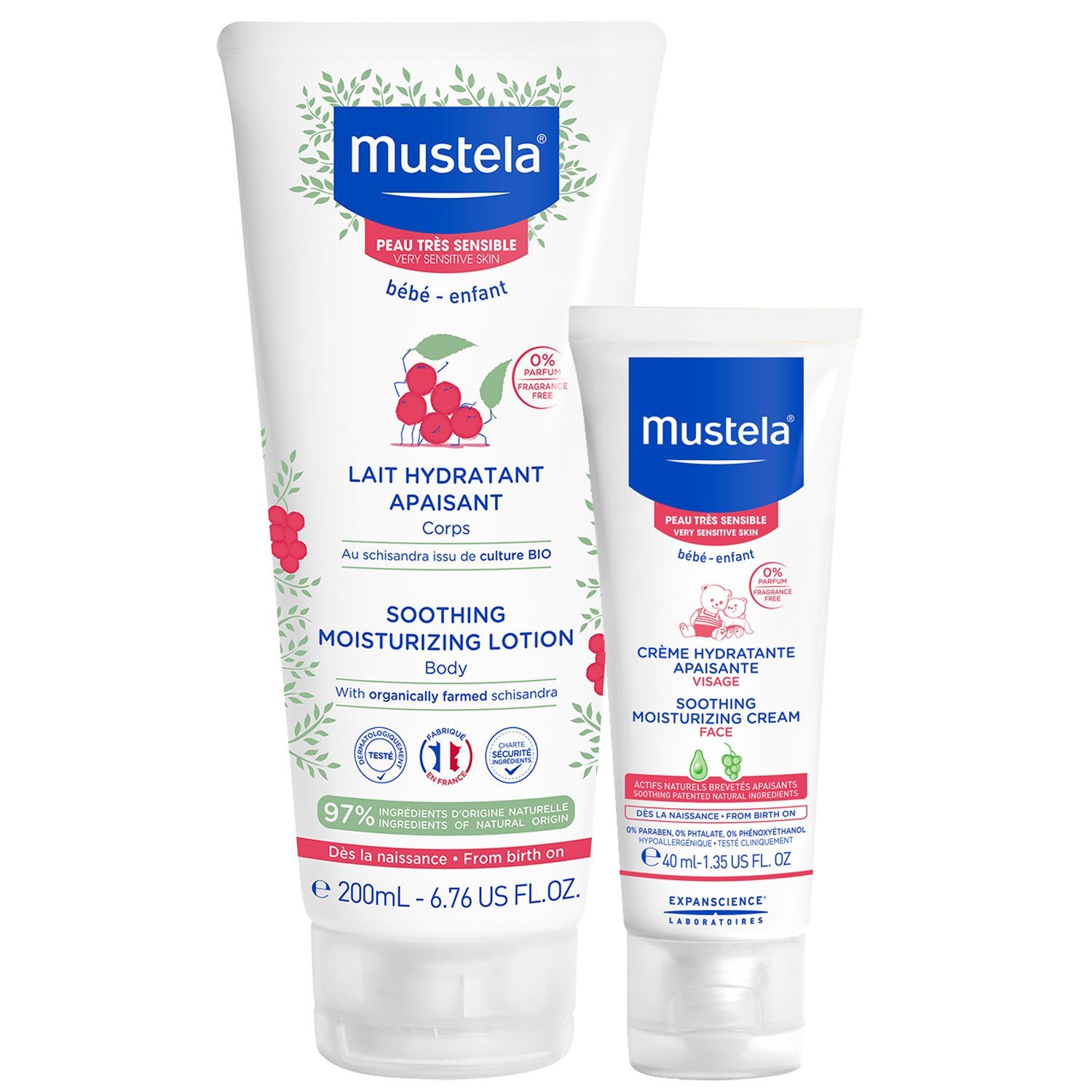 Mustela Πακέτο Προσφοράς Soothing Moisturizing Body Lotion 200ml & Δώρο Soothing Moisturizing Face Cream 40ml