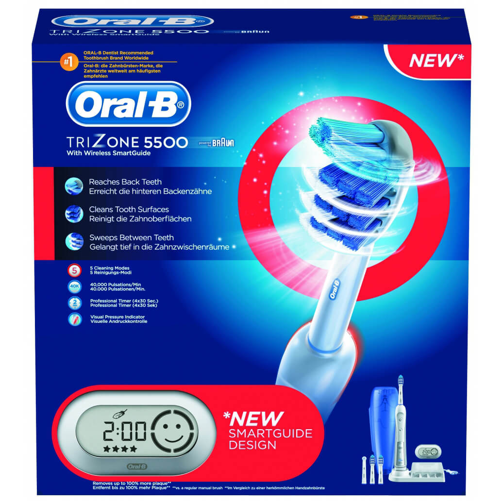 Oral-B Trizone 5500 With SmartGuide Ηλεκτρική Οδοντόβουρτσα