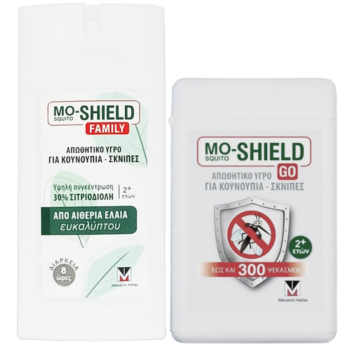 Menarini Mo-Shield Πακέτο Προσφοράς Family Repellent Body Liquid Spray 75ml & Δώρο Go Repellent Body Liquid 17ml