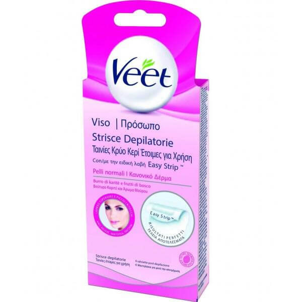 Veet Ταινίες Προσώπου Κρύο Κερί Έτοιμες για Χρήση 20Τμχ