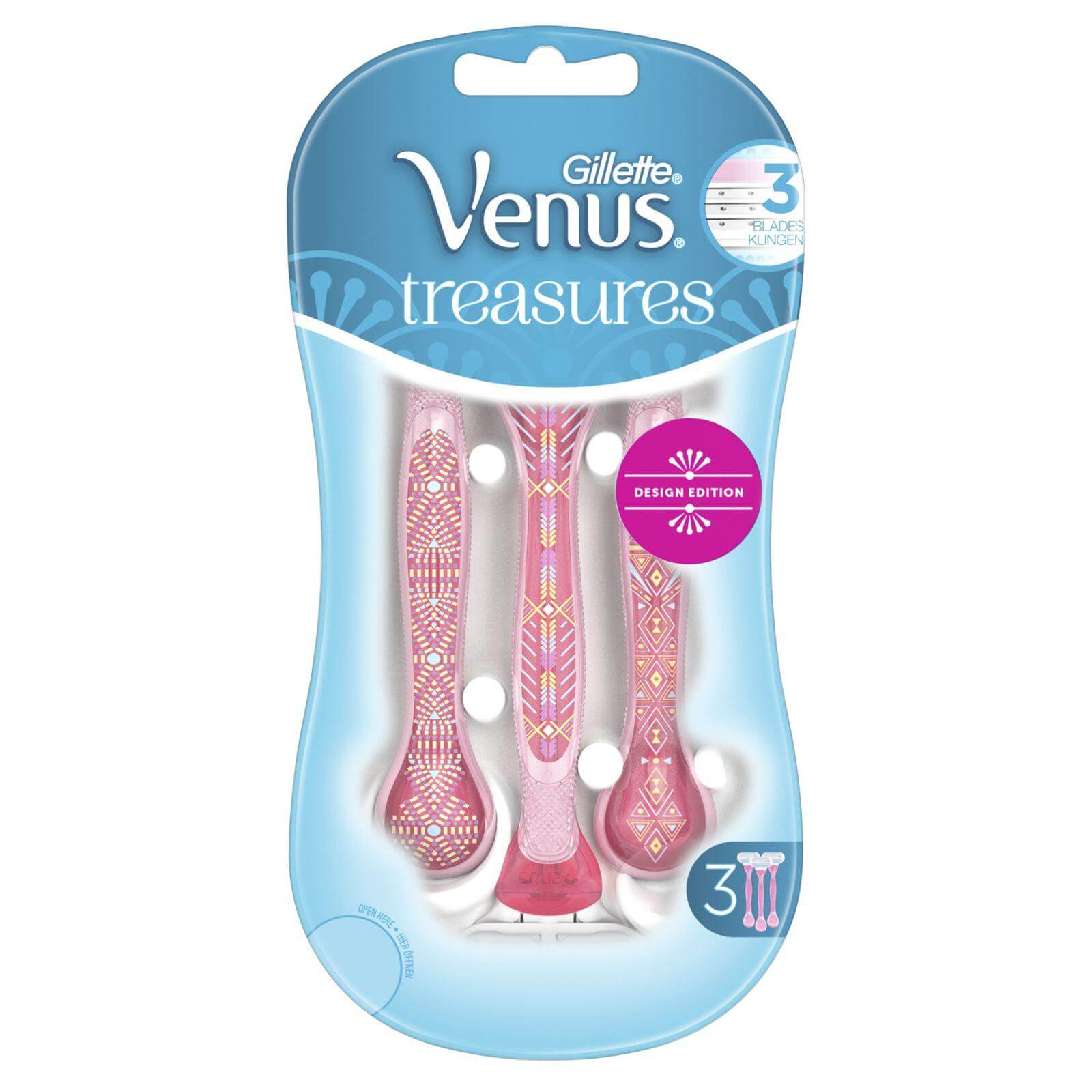 Gillete Venus Treasures Ξυραφάκια Μίας Χρήσης 3 Τεμάχια