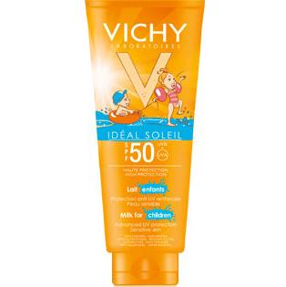 Vichy Ideal Soleil Αντηλιακό Γαλάκτωμα για Παιδικές Επιδερμίδες Spf50 για Πρόσωπο και Σώμα 300ml