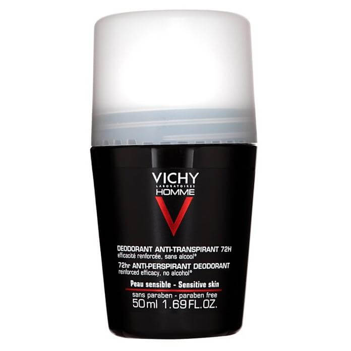Vichy Homme Deodorant Bille Αποσμητικό Κατά Της Εφίδρωσης Για Ευαίσθητη Επιδερμίδα 48h 50ml