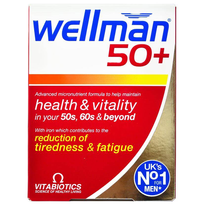 Vitabiotics Wellman 50+ Πολυβιταμίνη Ειδικά Σχεδιασμένη για Άντρες Άνω των 50 ετών 30tabs