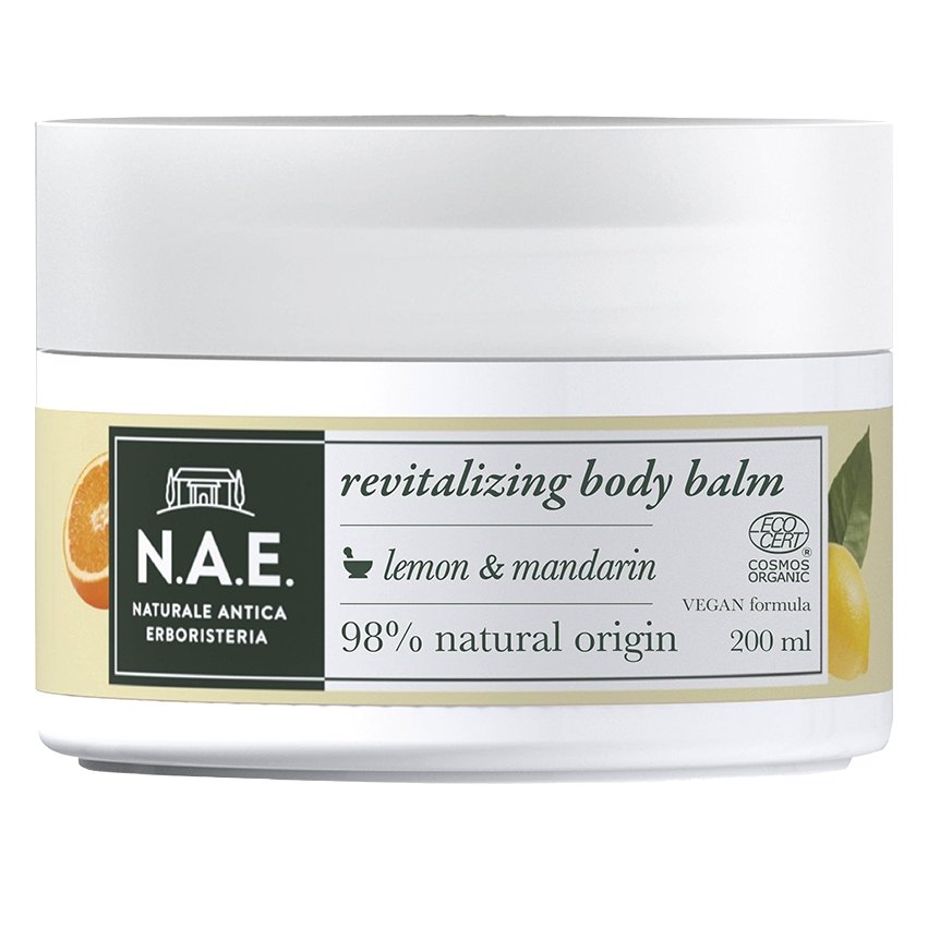 N.A.E. Vitalita Revitalizing Body Balm Αναζωογονητικό Βάλσαμο Σώματος Λεμόνι Μανταρίνι 200ml