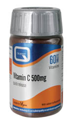 Quest Vitamin C 500mg Quick Release Βιταμίνη C Σε Συνδυασμό Με Βιοφλαβονοειδή 60tabs