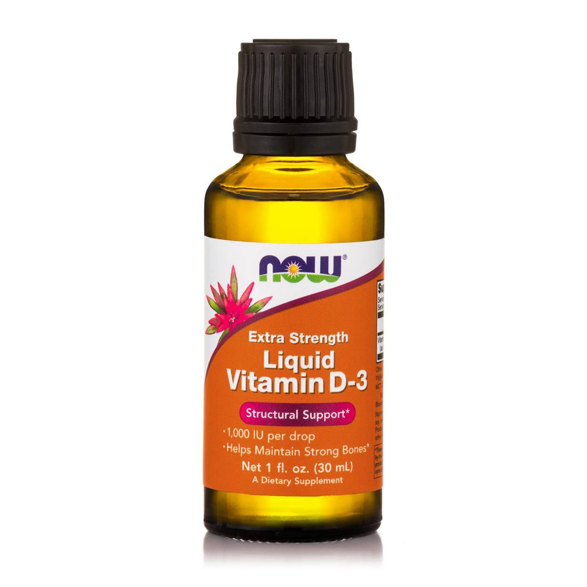 Now Foods Vitamin D3 Liquid 1.000 IU / 1 Drop Συμπλήρωμα Διατροφής Υψηλής Βιοδιαθεσιμότητας Υγρής Μορφής Βιταμίνης D3, 28.4ml