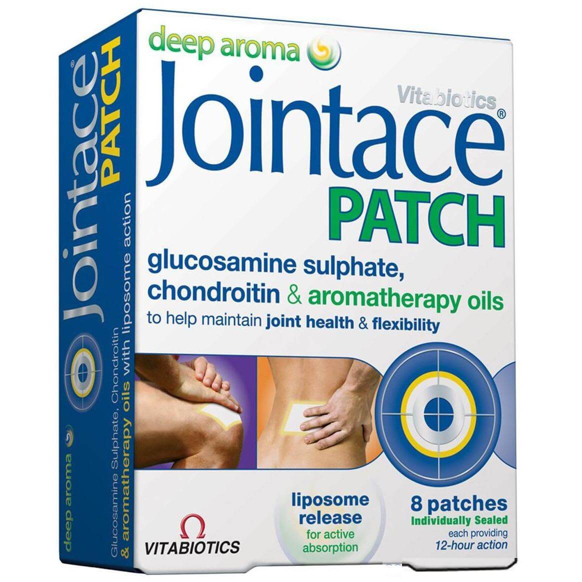 Vitabiotics Jointace Patch Γρήγορη και Στοχευμένη Υποστήριξη Στις Αρθρώσεις και τους Μύες για 12 Ώρες 8 τεμάχια