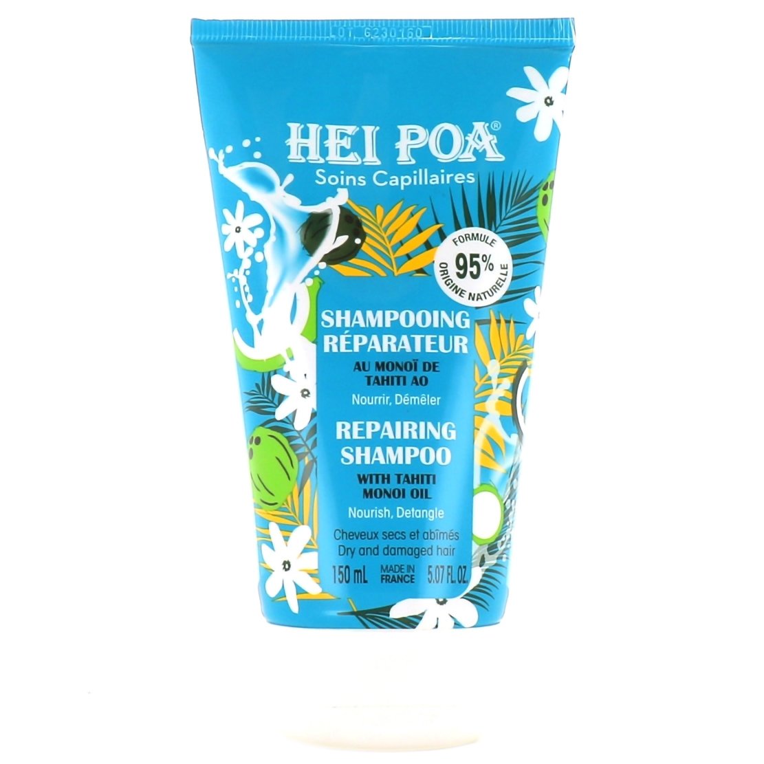 Hei Poa Repairing Shampoo with Tahiti Monoi Oil Σαμπουάν για Θρέψη & Επανόρθωση, Κατάλληλο για Ξηρά Μαλλιά 150ml