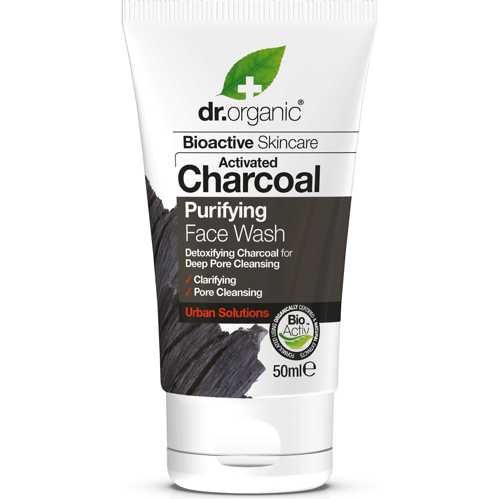 Dr.Organic Charcoal Face Wash Καθαριστικό Προσώπου με Ενεργό Άνθρακα 200ml