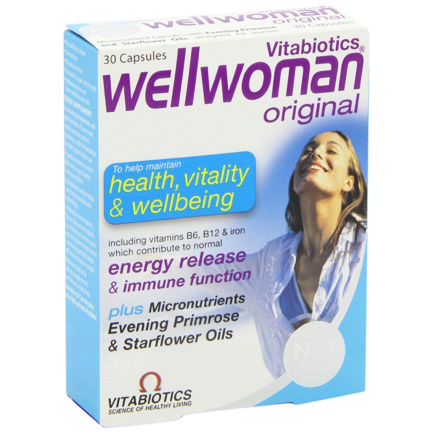 Vitabiotics Wellwoman Original Συμπλήρωμα Διατροφής Μοναδική Σύνθεση Φυτικών Εκχυλισμάτων 30tabs