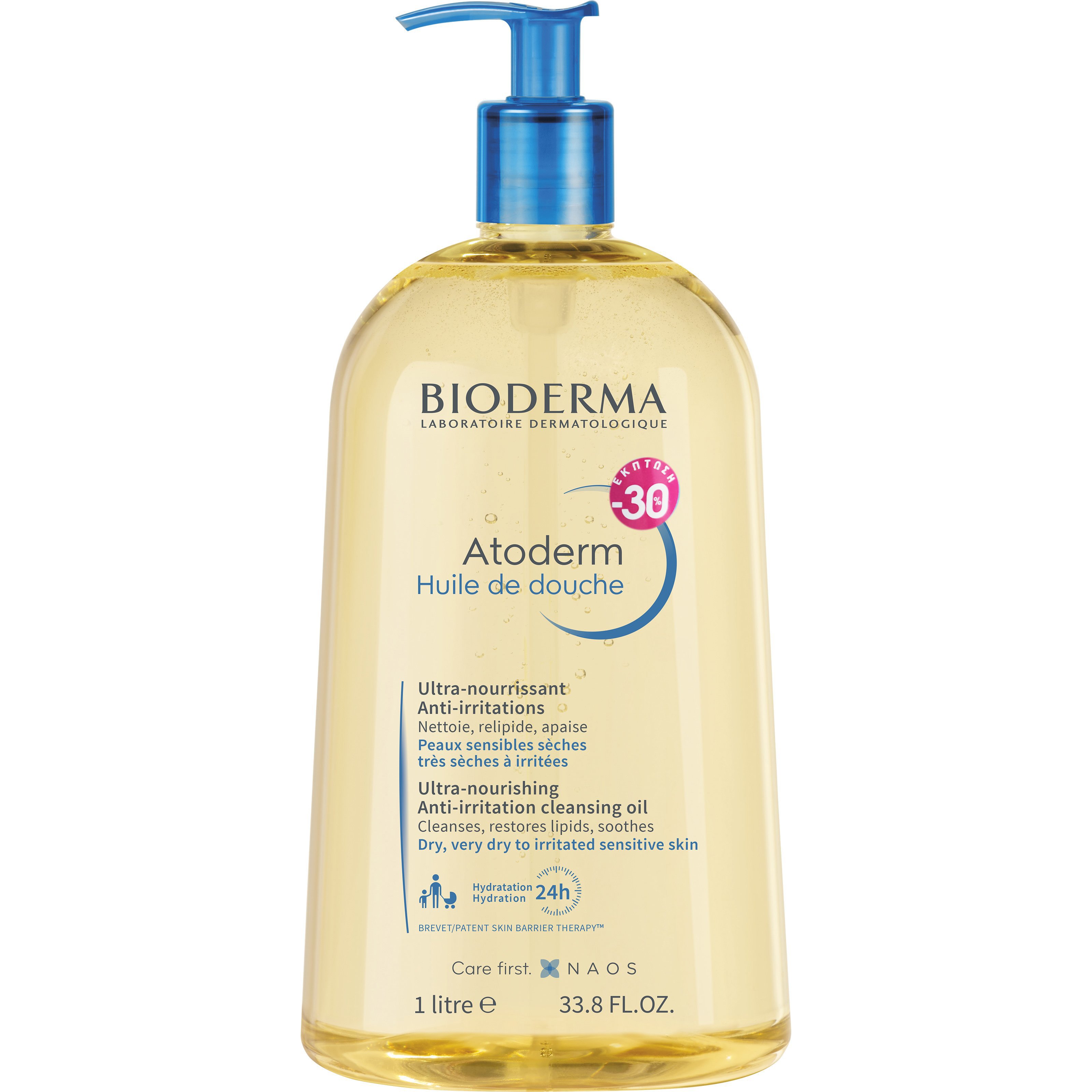 Bioderma Promo Atoderm Huile de Douche Ultra Nourishing Anti-Irritation Cleansing Oil Έλαιο για Απαλό Καθαρισμό του Ξηρού & Ευαίσθητου Δέρματος 1lt σε Ειδική Τιμή