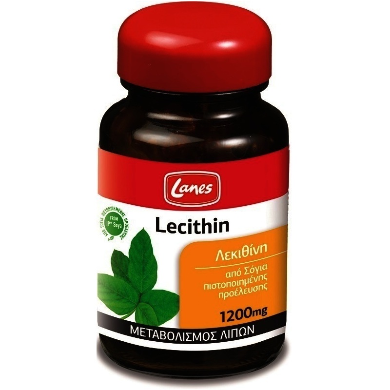 Lanes Lecithin Σόγιας 1200mg Αποτρέπει Τη Συσσώρευση Της Χοληστερίνης Στις Αρτηρίες 30caps