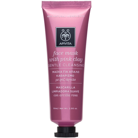 Apivita Face Mask Μάσκα για Απαλό Καθαρισμό με Ροζ Άργιλο 50ml