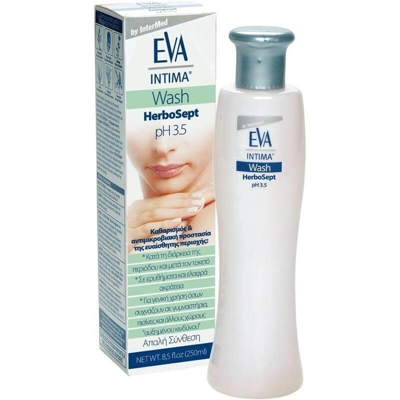 Eva Intima Wash Herbosept Καθαρισμός, Απόσμηση & Περιποίηση της Ευαίσθητης Περιοχής 250ml