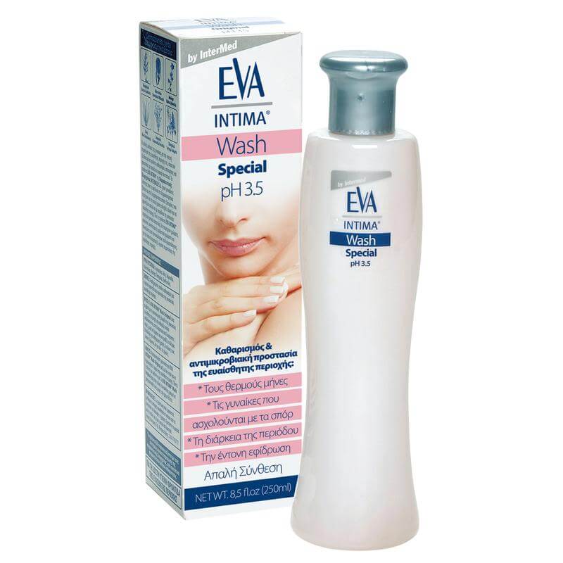 Eva Intima Wash Special pH 3,5 Καθαρισμός, Απόσμηση & Περιποίηση της Ευαίσθητης Περιοχής 250ml