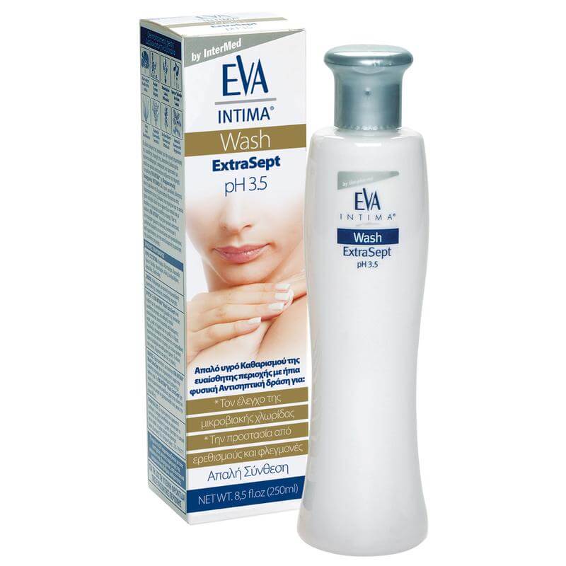 Eva Intima Wash Extrasept Απαλό Υγρό Καθημερινού Καθαρισμού της Ευαίσθητης Περιοχής 250ml
