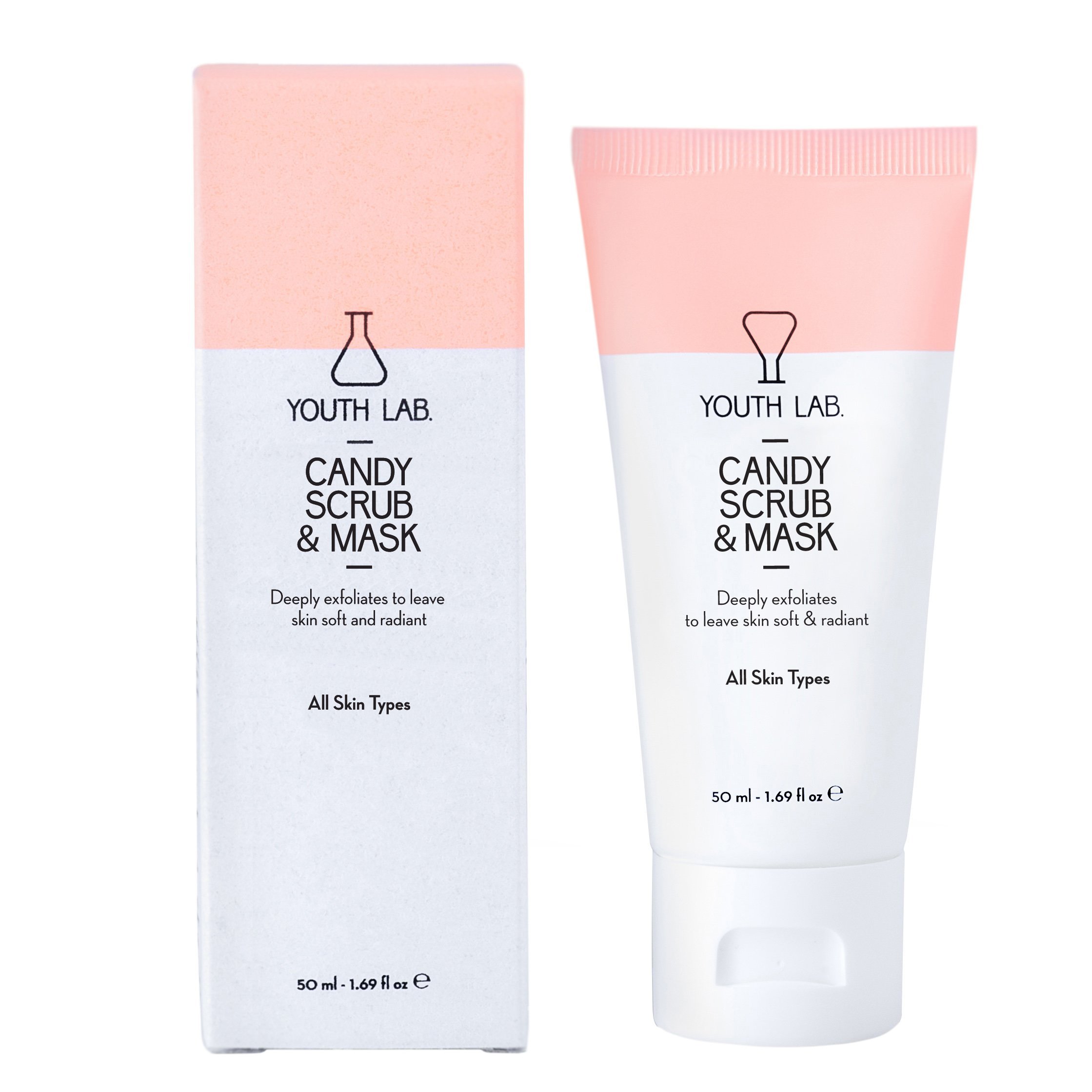 Youth Lab Candy Scrub & Mask Κρέμα Απολέπισης & Μάσκα Προσώπου για Εξισορρόπηση & Απαλότητα της Επιδερμίδας 50ml
