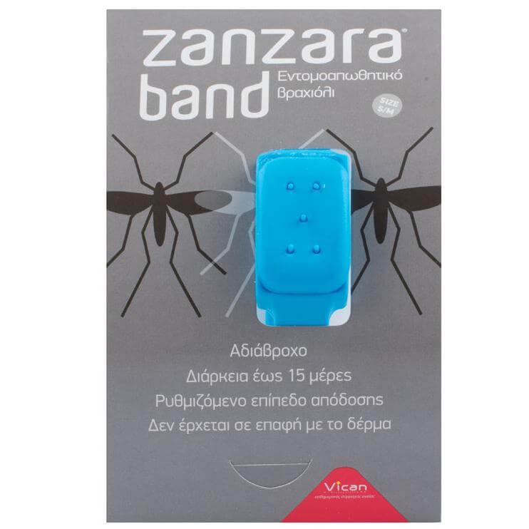 Vican Zanzara Band Εντομοαπωθητικό Βραχιόλι Από Τα Κουνούπια & Τις Σκνίπες Μέγεθος S/M 1Τμχ Τυχαία επιλογή χρώματος