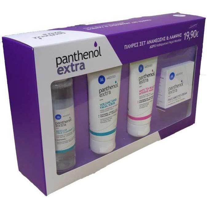 Panthenol Extra Volcanic Sand Facial Scrub 50ml +White Tea Beauty Mask 50ml +Face & Eye Cream 50ml +Δώρο Micellar Cleanser 100ml