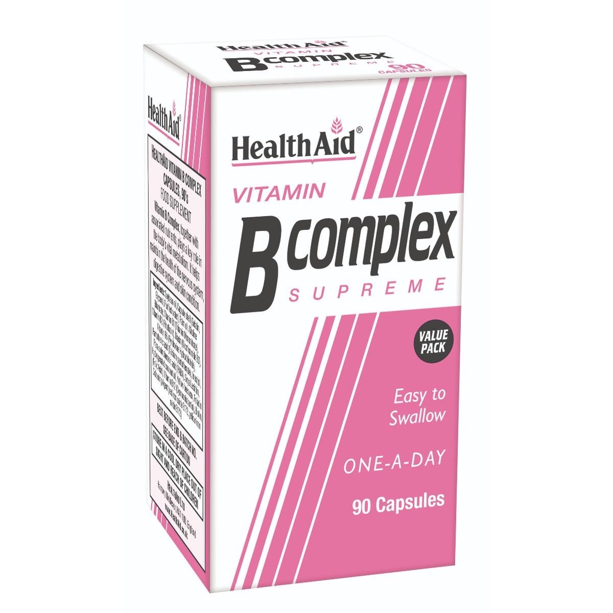 Health Aid Vitamin B Complex Σύμπλεγμα Βιταμινών Β, 90caps