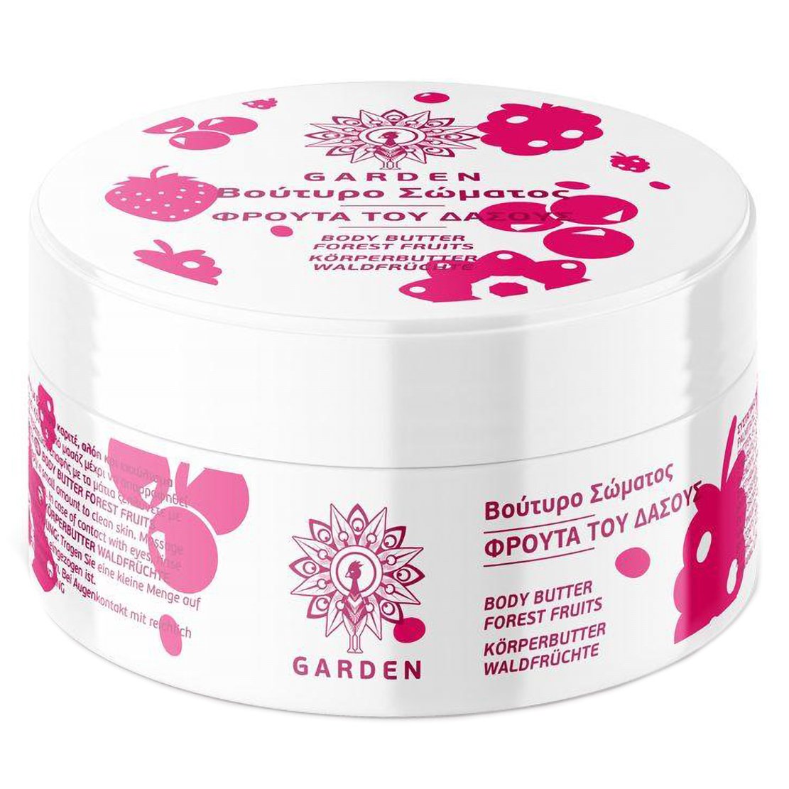 Garden Body Butter Forest Fruits Ενυδατικό Βούτυρο Σώματος µε Άρωμα Φρούτα του Δάσους 100ml