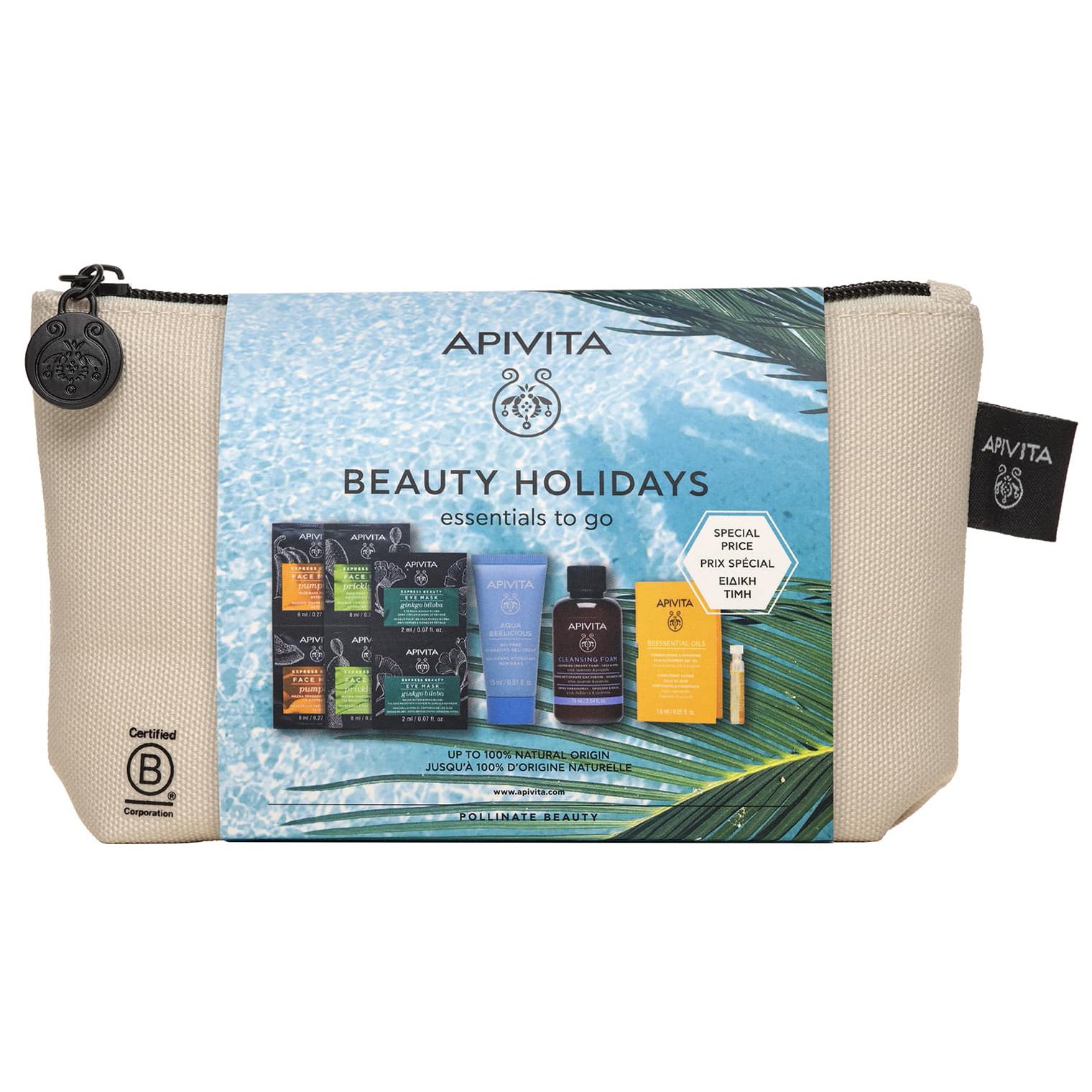 Apivita Πακέτο Προσφοράς Beauty Holidays Essentials to Go & Νεσεσέρ