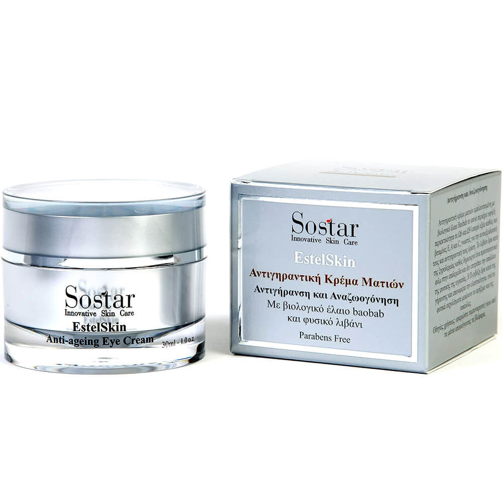 Sostar EstelSkin Anti-ageing Eye Cream Αντιγηραντική Κρέμα Ματιών για Αντιγήρανση & Αναζωογόνηση 30ml