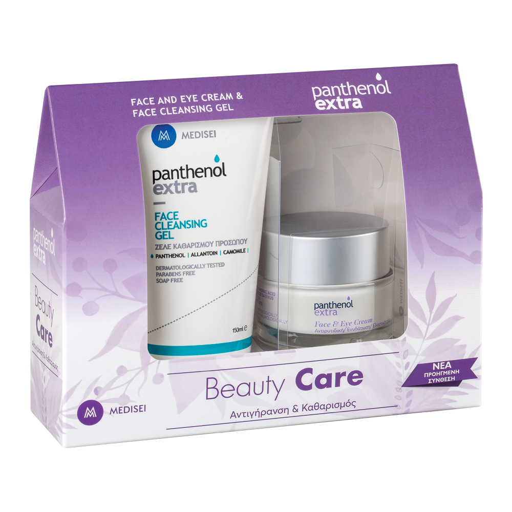 Medisei Panthenol Extra Face & Eye Κρέμα Προσώπου και Ματιών 50ml & Face Cleancing Gel Καθαρίζει και Δροσίζει το Πρόσωπο 150ml