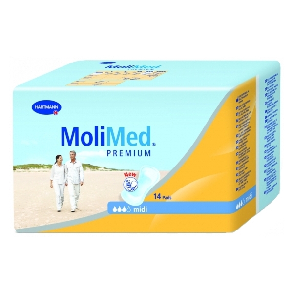 Hartmann Molimed Premium Mini Σερβιέτες Για Ελαφριά Εως Μέτρια Ακράτεια 14 τμχ