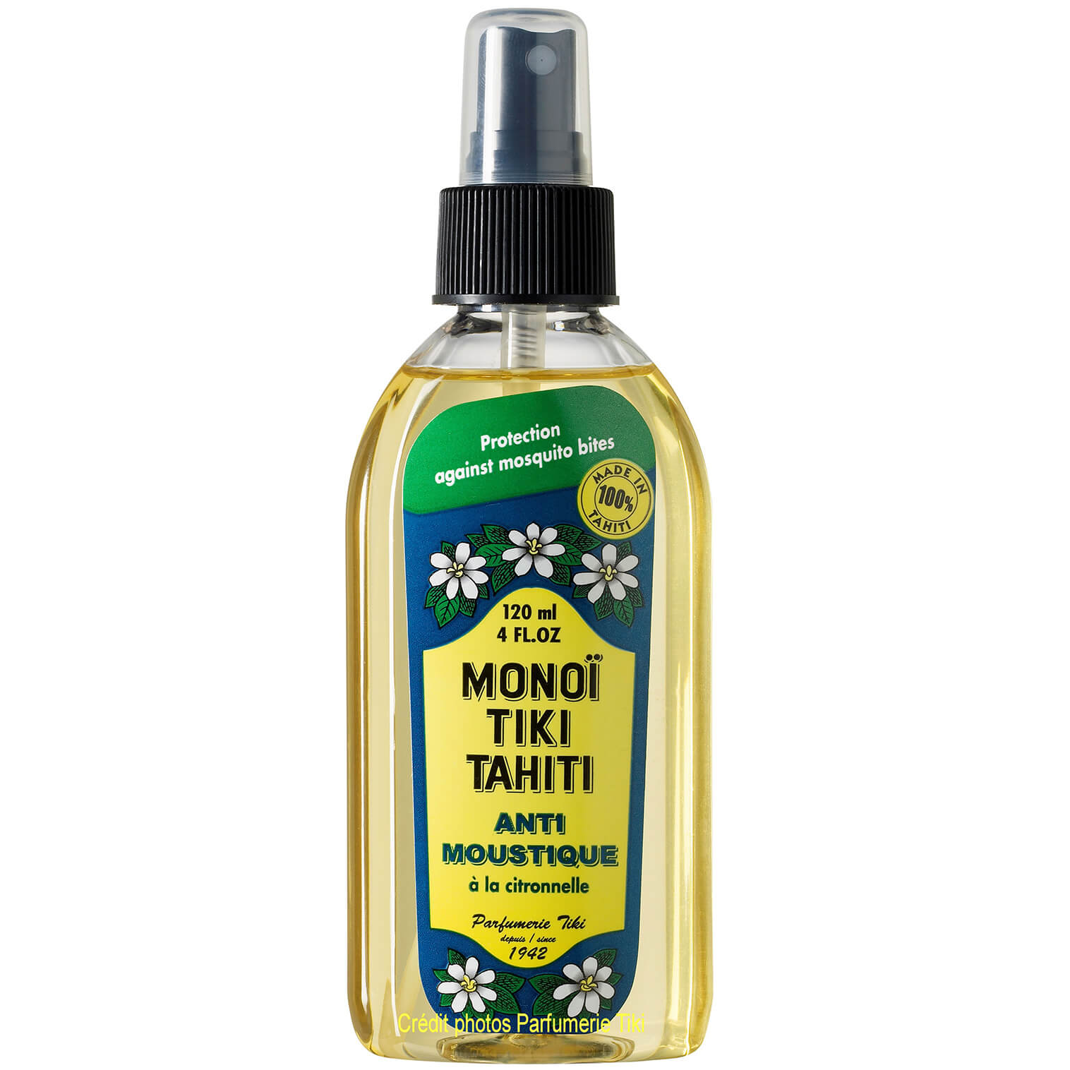Monoi Tiki Tahiti Anti-Moustique Lemongrass Αντικουνουπικό Spray με Άρωμα Λεμονόχορτο 120ml