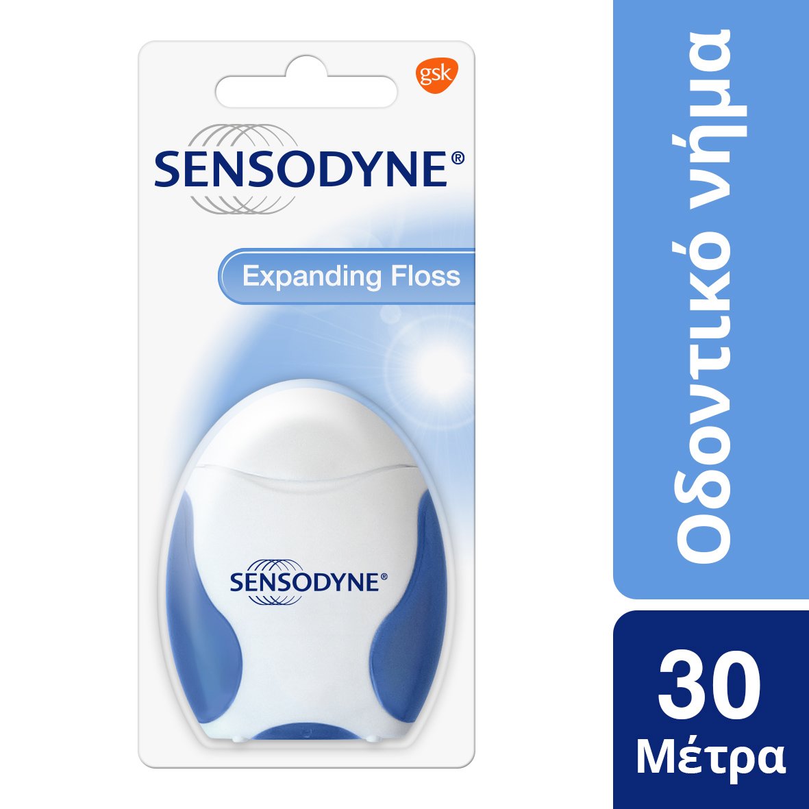 Sensodyne Expanding Floss Οδοντικό Νήμα για Μεσοδόντιο Καθαρισμό 30m