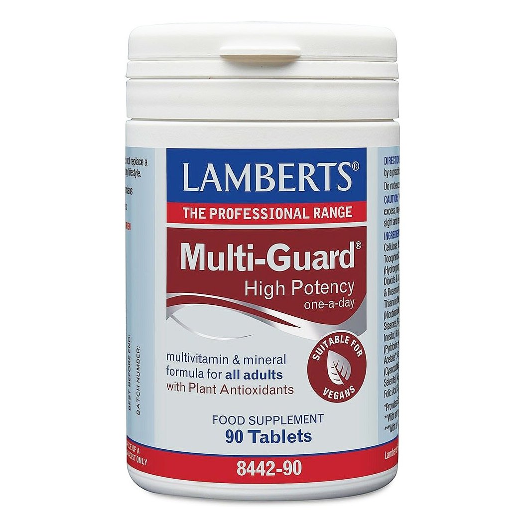 Lamberts Multi-Guard Συμπλήρωμα Διατροφής, Φόρμουλα Πολυβιταμινών & Μετάλλων με Φυτικά Αντιοξειδωτικά 90tabs
