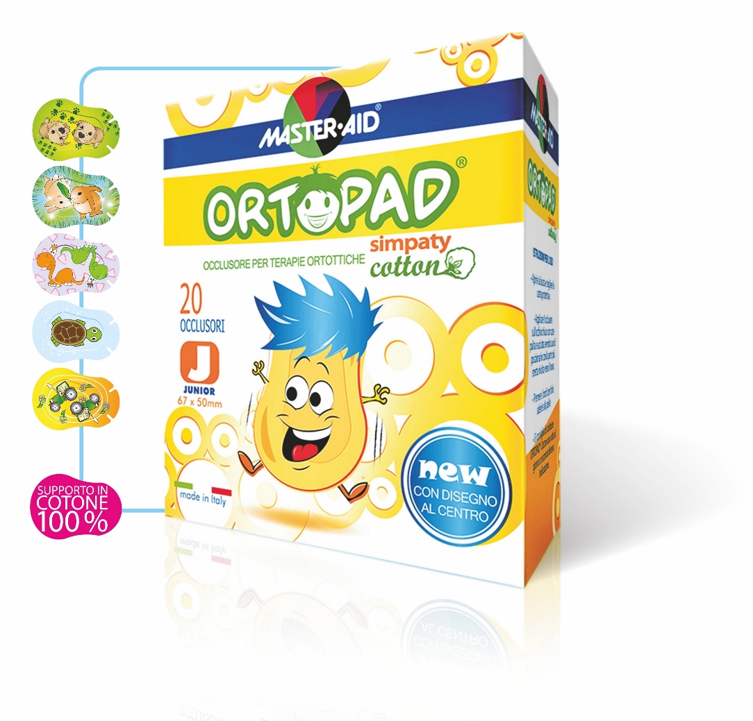 Master aid Ortopad Junior Simpaty Οφθαλμικά Αυτοκόλλητα Για Στραβισμό (έως 2 ετών)