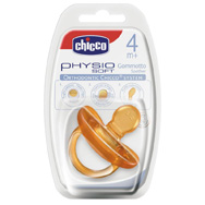 Chicco Πιπίλα όλο Καουτσούκ, Physio Soft 4m+
