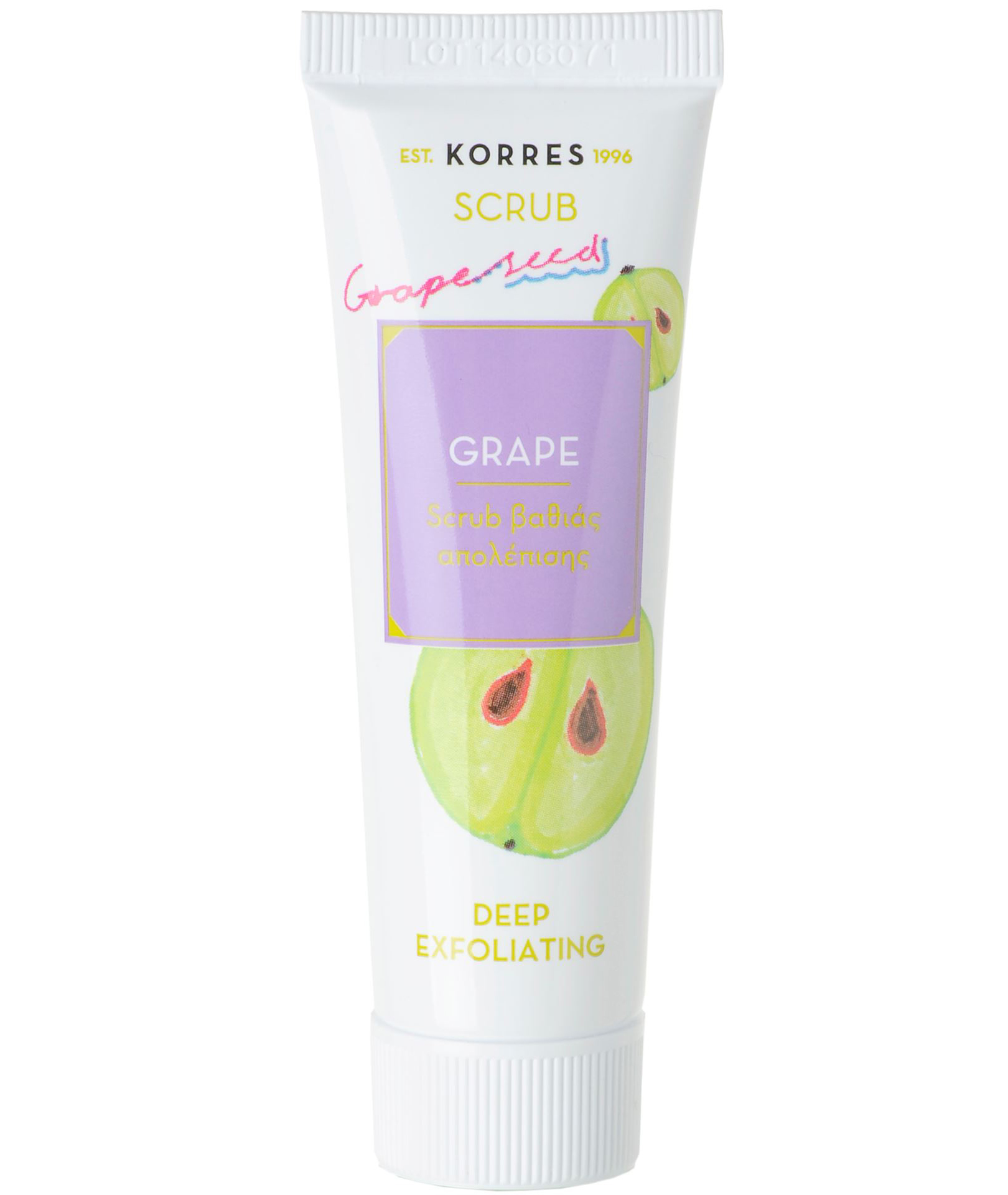 Korres Scrub Βαθιάς Απολέπισης Σταφύλι Λιπαρές/Μικτές Επιδερμίδες 18ml