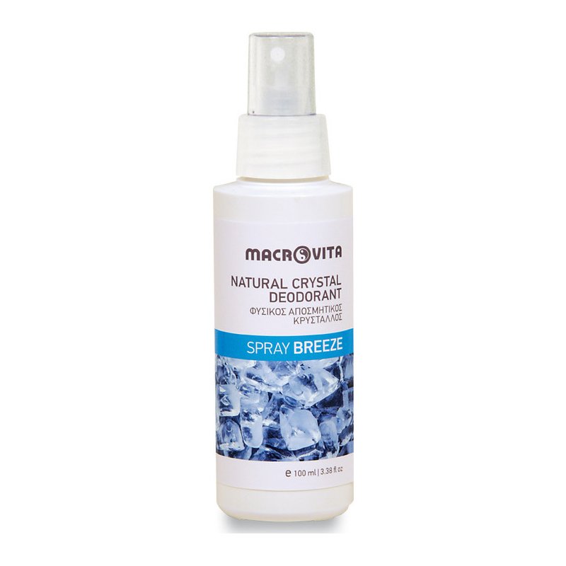 Macrovita Φυσικός Αποσμητικός Κρύσταλλος σε Spray, Άρωμα Breeze 100ml